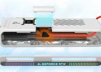 NVIDIA RTX 5080 от AX Gaming получила скрытый кабель питания и магнитную крышку