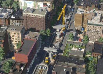 Игрок Cities: Skylines 2 мастерски воссоздал реалистичную сцену строительства ветки метро