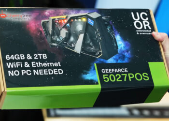 Видеокарта GeeFarce RTX 5072 имеет встроенный ПК, который можно поместить в большой ПК