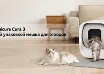 Автоматизированный кошачий лоток Amicura Cura 3 со скидкой на Ozon