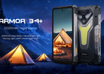 25 500 мАч, 66 Вт, встроенный проектор, MediaTek Dimensity 7400X и камера ночного видения в неубиваемом смартфоне. Представлен Ulefone Armor 34 Pro+