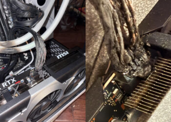 Настоящий пожар: кабель NVIDIA RTX 5090 сгорел дотла