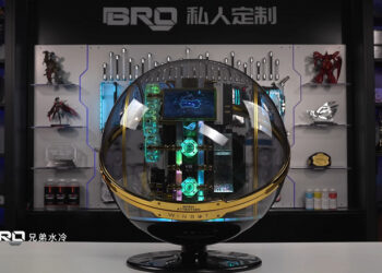 Гигантский стеклянный корпус-шар, 256 ГБ ОЗУ, видеокарта с 96 ГБ памяти и 96-ядерный CPU. Китайцы с канала Bro Cooling собрали супер-ПК за 60 000 долларов