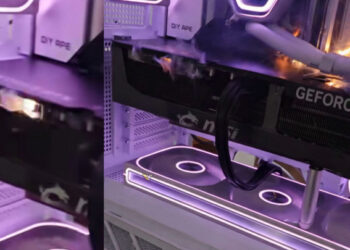 Новая GeForce RTX 5090 загорелась при первом же включении — это засняли на видео