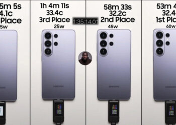 Samsung Galaxy S26 Ultra впервые получил 60-ваттную зарядку, но она оказалась лишь немногим быстрее 45-ваттной