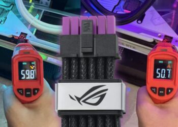 Усиленный кабель питания Asus ROG Equalizer в первом стороннем тесте показал заметное снижение температуры относительно обычного