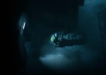 Геймплей сражения с боссом в мрачном шутере End of Abyss
