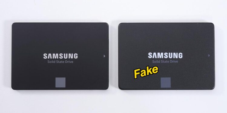 Фейковый SSD Samsung 870 EVO почти идентичен настоящему внешне, но выходит из строя, если записать более 120 ГБ