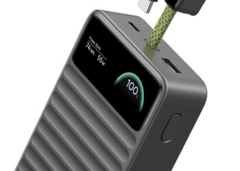 20 000 мАч, 55 Вт и встроенный экран — за 70 евро. Мобильный аккумулятор Ugreen Nexode 55W Power Bank вышел в Европе